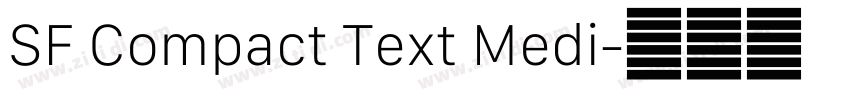 SF Compact Text Medi字体转换